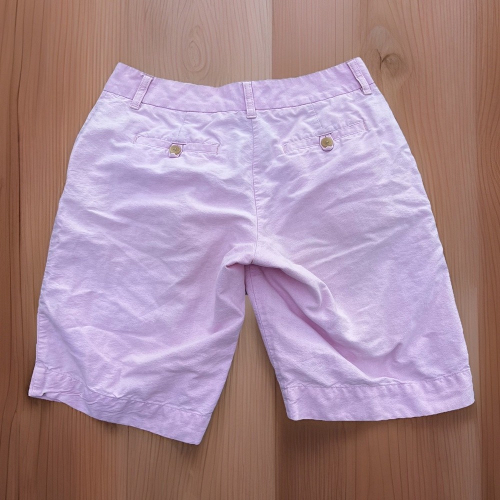 LL Bean Pink Chino Favorite Fit Stretch Cotton Shorts, Women's Size 4 - Picture 2 of 9